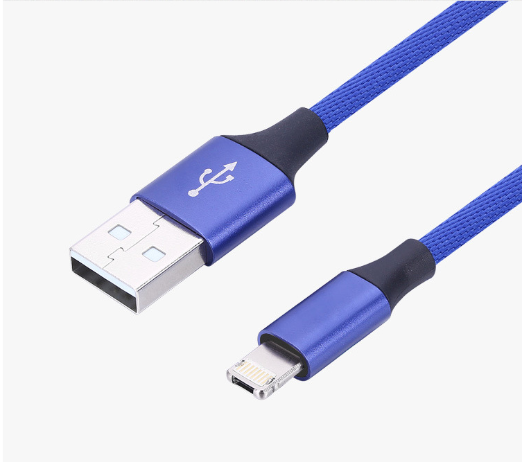 90-Degree USB Charging Cable for Apple & Android