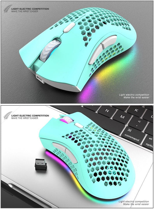 BM600 Rechargeable Wireless RGB Gaming Mouse for PC