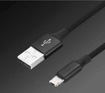 90-Degree USB Charging Cable for Apple & Android