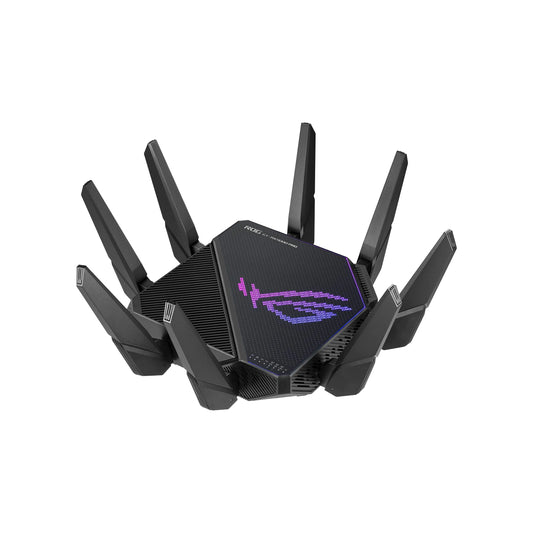ASUS ROG Rapture GT-AX11000 Pro Tri-Band WiFi 6 Extendable Gaming Router 10G & 2.5G Ports ASUS RangeBoost Plus Triple-level Game Acceleration Subscription-free Network Security AiMesh Compatible